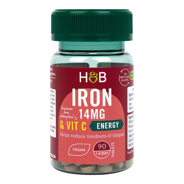 Holland & Barrett Iron & Vitamin C 14mg 90 Tablets