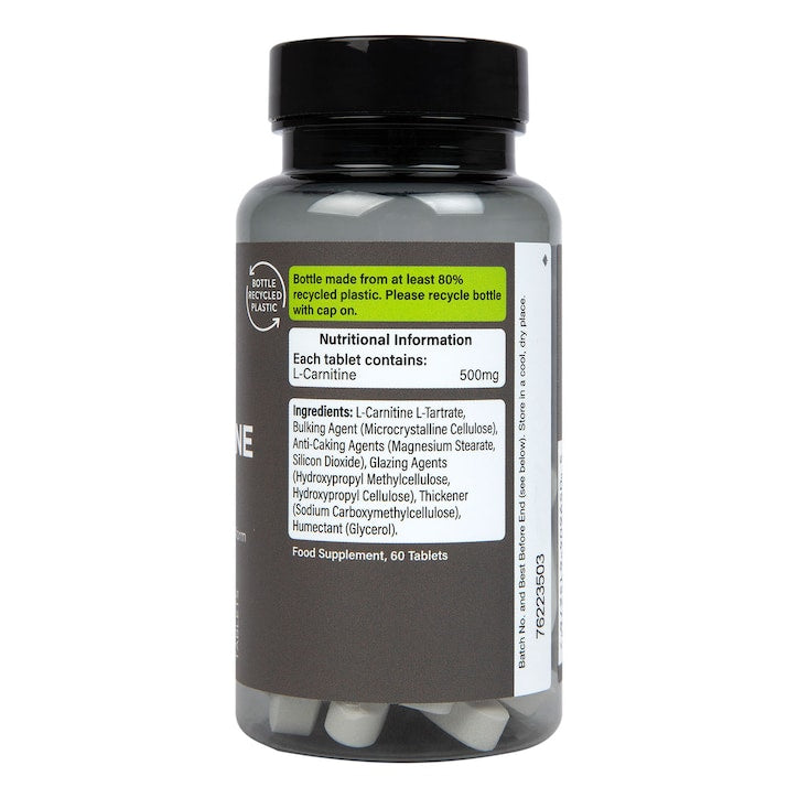 PE Nutrition L-Carnitine 60 Tablets 500mg