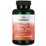 Swanson Premium- Omega-3 Fish Oil with Vitamin D - Lemon Flavored