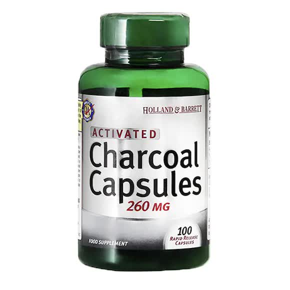 Holland & Barrett Charcoal 100 Capsules 260mg – Holland & Barrett SG