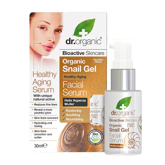 Dr Organic Healthy Ageing Snail Gel Facial Serum 30ml
