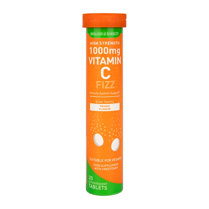 Holland & Barrett Effervescent Vitamin C High Strength 20 Tablets 1000mg