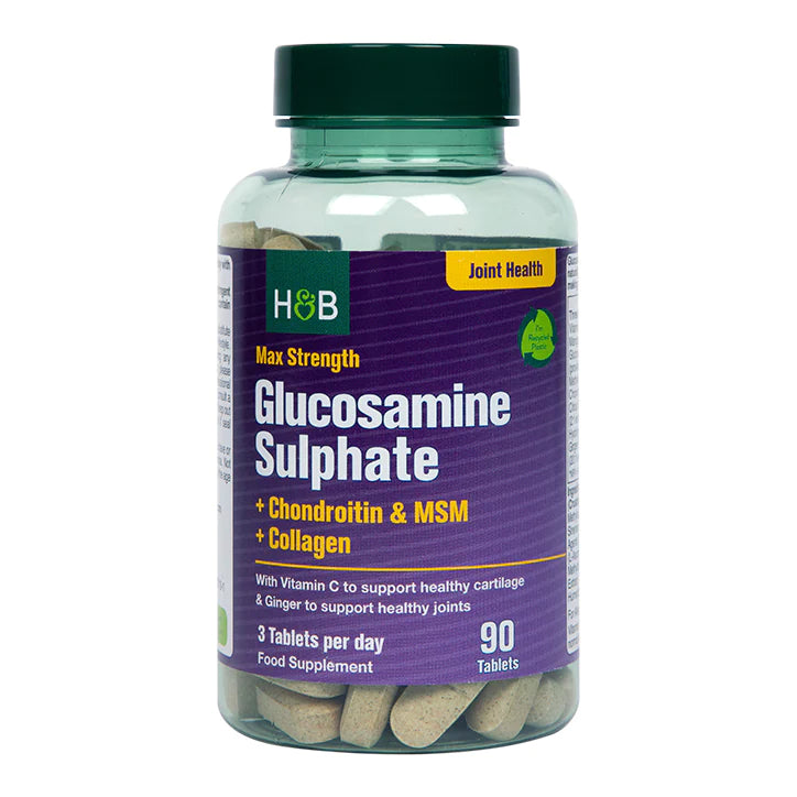 Holland & Barrett Max Strength Glucosamine & Chondroitin 90 Tablets