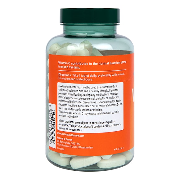 Holland & Barrett High Strength Slow Release Vitamin C 1500mg 120 Tablets