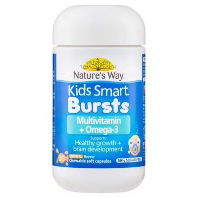 Nature's Way Kids Smart Bursts Multivitamin + Omega-3 50's