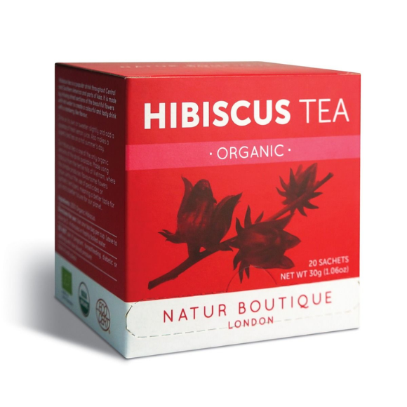 Natur Boutique London Organic Hibiscus Tea 20 Sachets
