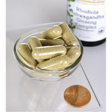 Swanson Premium- Adaptogenic Herbal Complex with Rhodiola, Ashwagandha & Ginseng 60 capsules