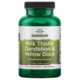 Swanson Milk Thistle Dandelion & Yellow Dock 120 Capsules